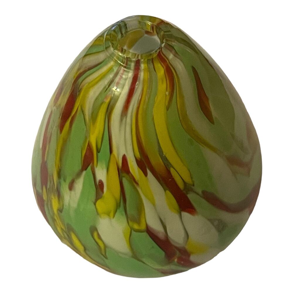 Pearlessence Hand Blown Confetti Art Glass Bud Vase Or Reed Diffuser